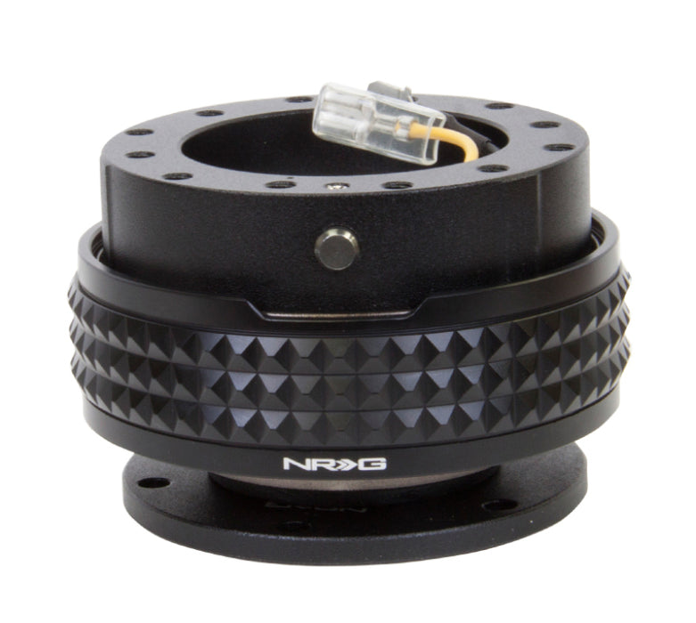 NRG SRK-210BK/BK Quick Release Kit - Pyramid Edition - Black Body / Black Pyramid Ring