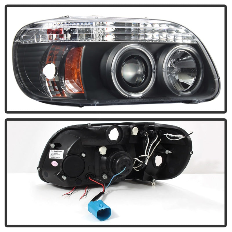 SPYDER 5010131 Spyder Ford Explorer 95-01 1PC Projector Headlights LED Halo Blk PRO-YD-FEXP95-HL-1PC-BK