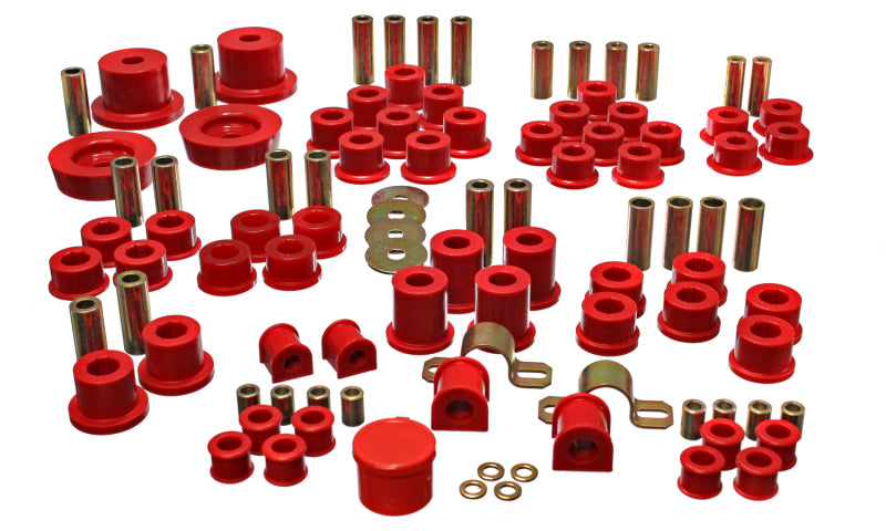Energy Suspension 11.18102R 90-97 Mazda Miata Red Hyper-Flex Master Bushing Set