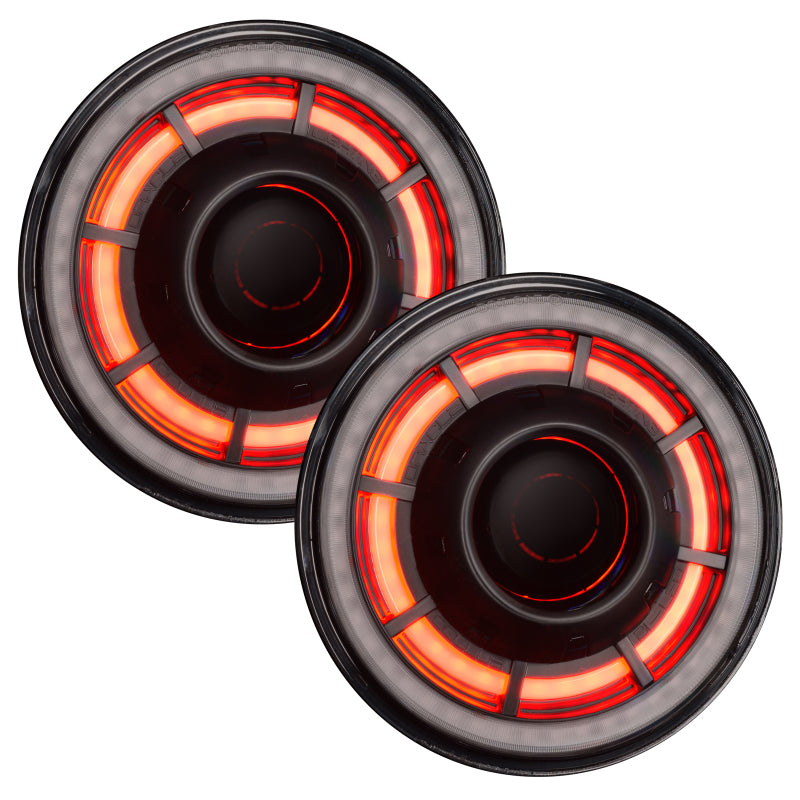 ORACLE Lighting 5876-334 0718 Jeep Wrangler JK Oculus 7in ColorSHIFT Bi-LED Projector Headlights
