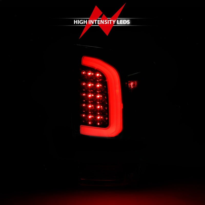 ANZO 311401 16-21 Toyota Tacoma LED Tail Lights - w/ Light Bar Sequential Black Housing & Smoke Lens