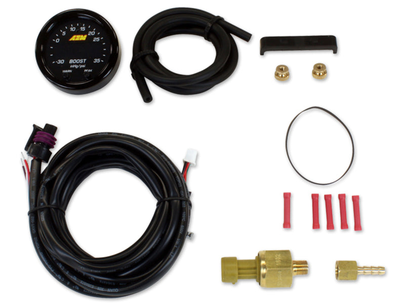 AEM 30-0308 X-Series Boost Pressure -30inHg 60psi Gauge Kit