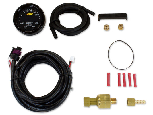 AEM 30-0308 X-Series Boost Pressure -30inHg 60psi Gauge Kit