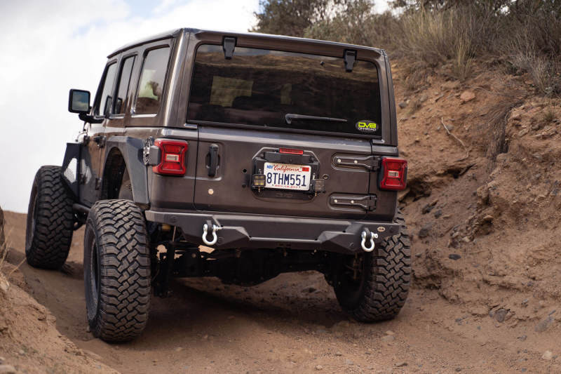 DV8 Offroad TSJL-03 18-22 Jeep Wrangler JL Spare Tire Delete Kit w/Light Mounts