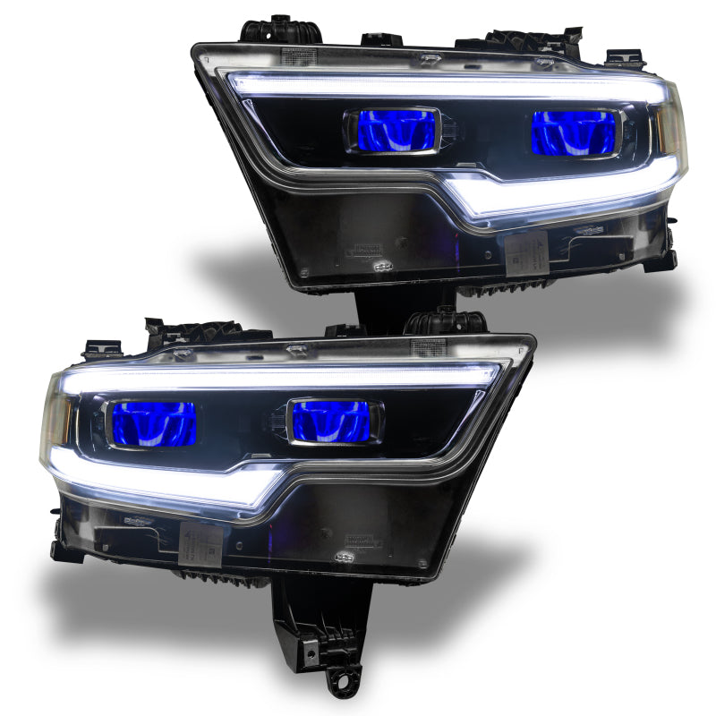 ORACLE Lighting 1456-334 Oracle 19-21 RAM 1500 RGB Headlight Demon Eye Kit - LED Projector - w/o Controller SEE WARRANTY