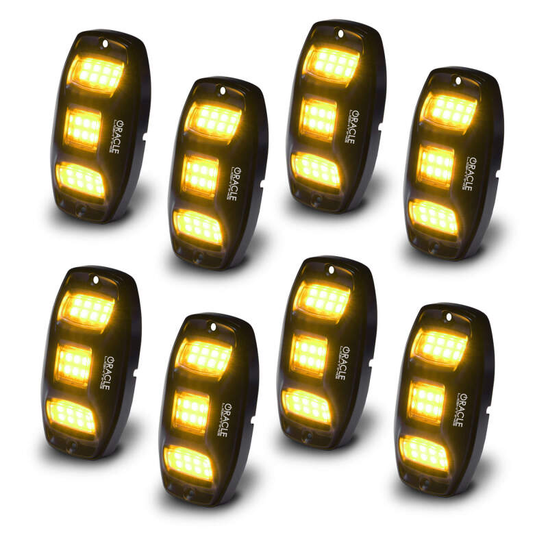 ORACLE Lighting 5895-339-8 Oracle Underbody RGB+W Wheel Well Rock Light Kit - 8 PCS - ColorSHIFT