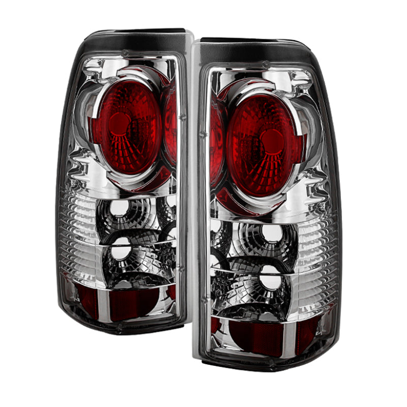 SPYDER 5001993 Spyder Chevy Silverado 1500/2500 99-02 (Not Stepside) Euro Style Tail Lights Chrm ALT-YD-CS99-C