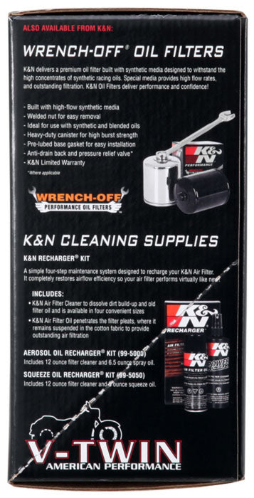 K&N Engineering 63-1125P K&N 01-11 Harley Davidson FX / FL AirCharger Performance Intake Kit