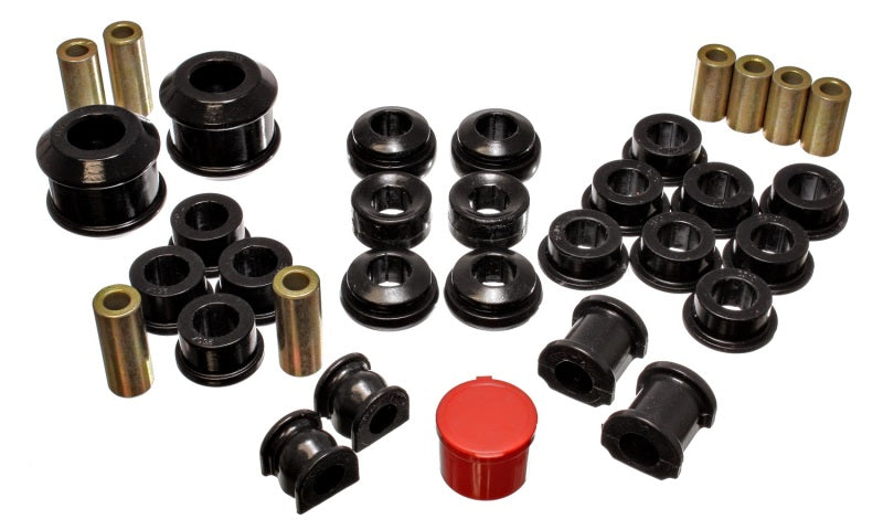 Energy Suspension 16.18111G 02-04 Acura RSX (includes Type S) Black Hyper-Flex Master Bushing Set