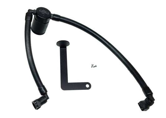 J&L 3035P-B 10-19 Ford Flex EcoBoost V6 Passenger Side Oil Separator 3.0 - Black Anodized