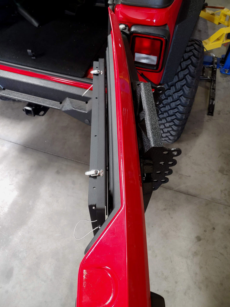 DV8 Offroad TTJL-01 DV8 Jeep JL Tailgate Mounted Table (Trail Table) - Black