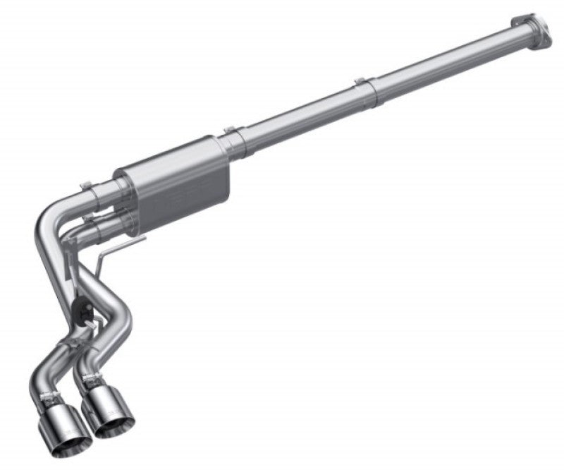 MBRP S5217AL 2021 Ford F-150 2.7L EcoBoost / 3.5L EcoBoost / 5.0L 3in Cat Back Single Side Exit Alum