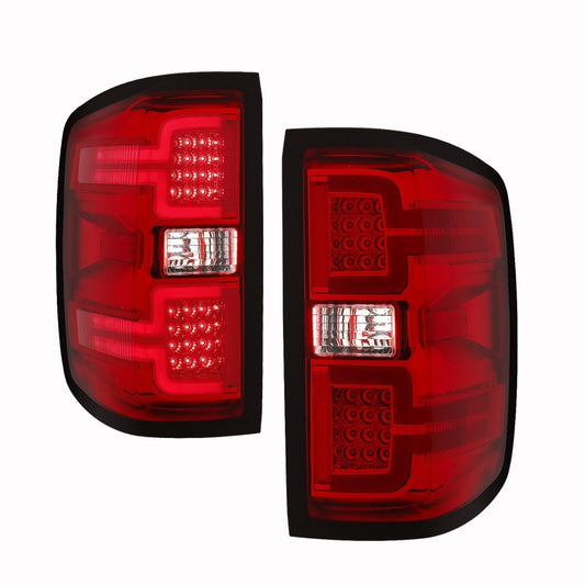 ANZO 311292 2014-2018 Chevy Silverado 1500 LED Taillights Red/Clear
