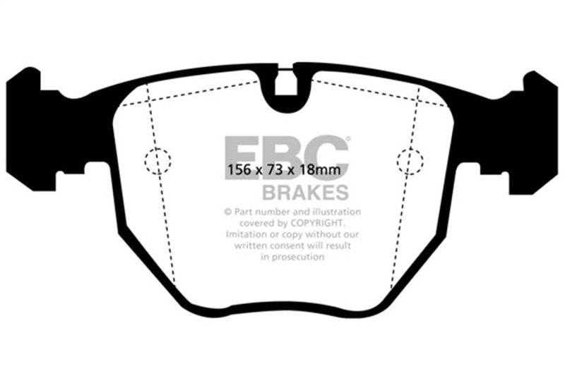 EBC DP41036R 00-04 BMW M5 5.0 (E39) Yellowstuff Front Brake Pads
