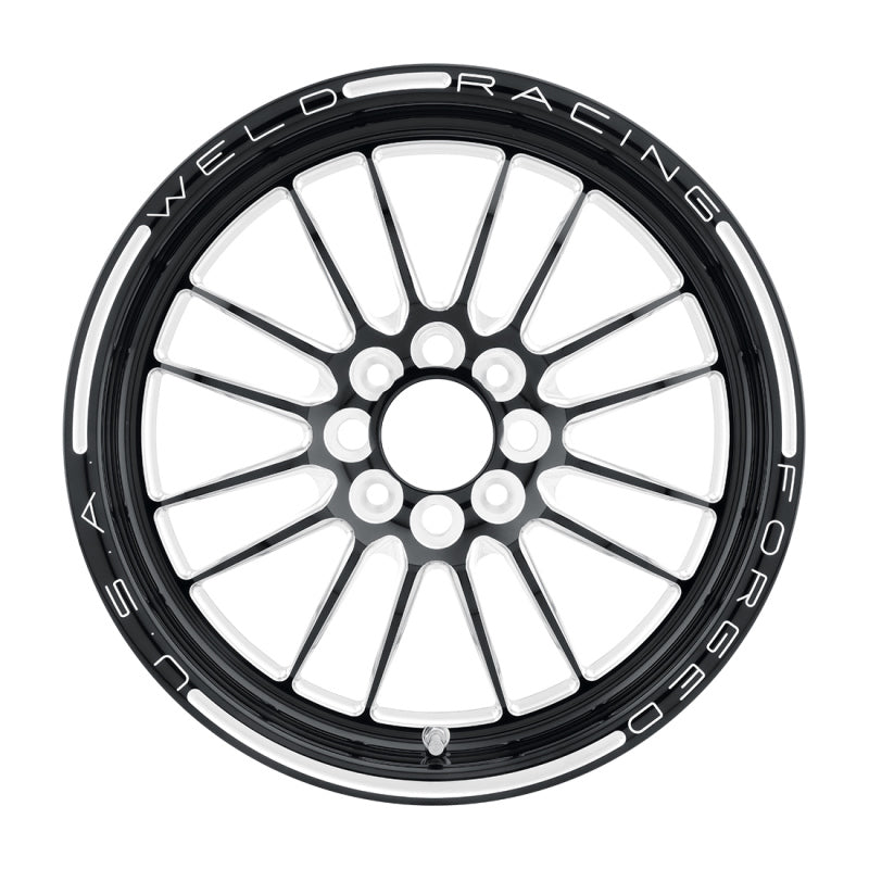 Weld 778B-15022 Tuner Import 15x3.5 / 4x100mm BP / 2.25in. BS 1-Piece Black Wheel