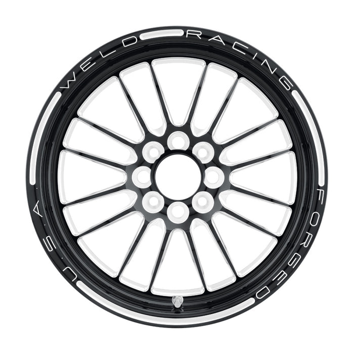 Weld 778B-15022 Tuner Import 15x3.5 / 4x100mm BP / 2.25in. BS 1-Piece Black Wheel
