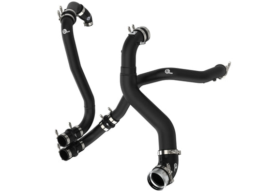 aFe 46-20514-B BladeRunner 21-22 Ford F-150 Ecoboost V6-3.5L(tt) Aluminum Hot and Cold Charge Pipe Kit Black