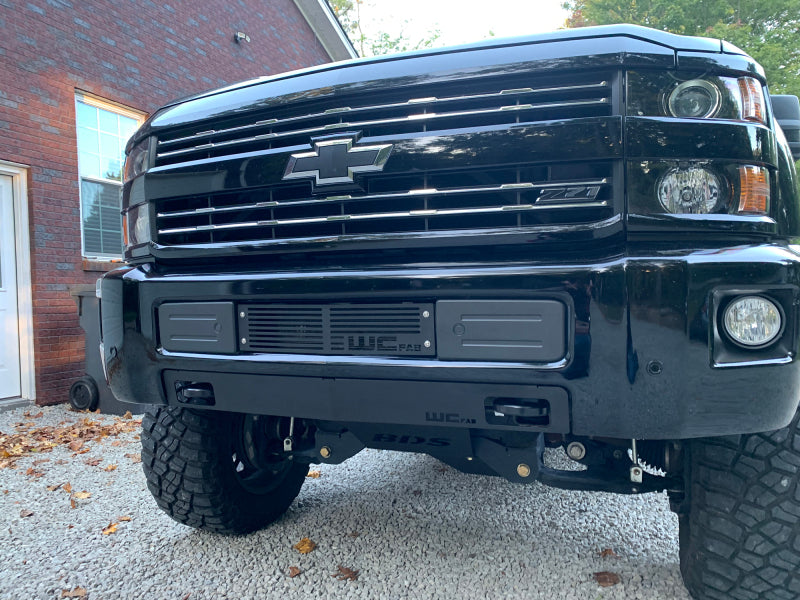 Wehrli WCF100427-FTB 15-19 Chevrolet 2500/3500 Front Bumper Valance Filler Panel Kit w/Tow Hooks - Texture Black