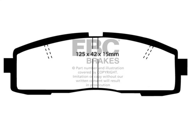 EBC DP4608/2R 86-92 Toyota Supra 2.8 Yellowstuff Rear Brake Pads