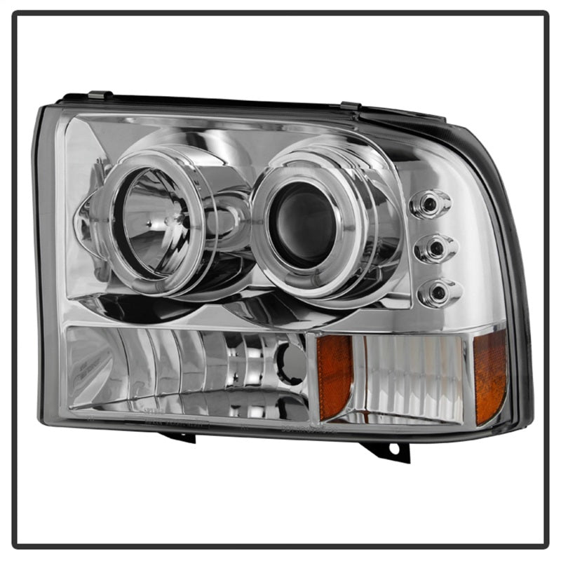 SPYDER 5010360 Spyder Ford F250 Super Duty 99-04 Projector Version 2 LED Halo LED Chrm PRO-YD-FF25099-1P-G2-C