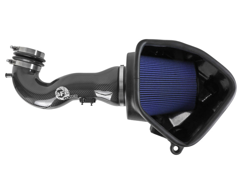 aFe 57-10015R 19-20 GM Trucks 5.3L/6.2L Track Series Carbon Fiber Cold Air Intake System With Pro 5R Filters