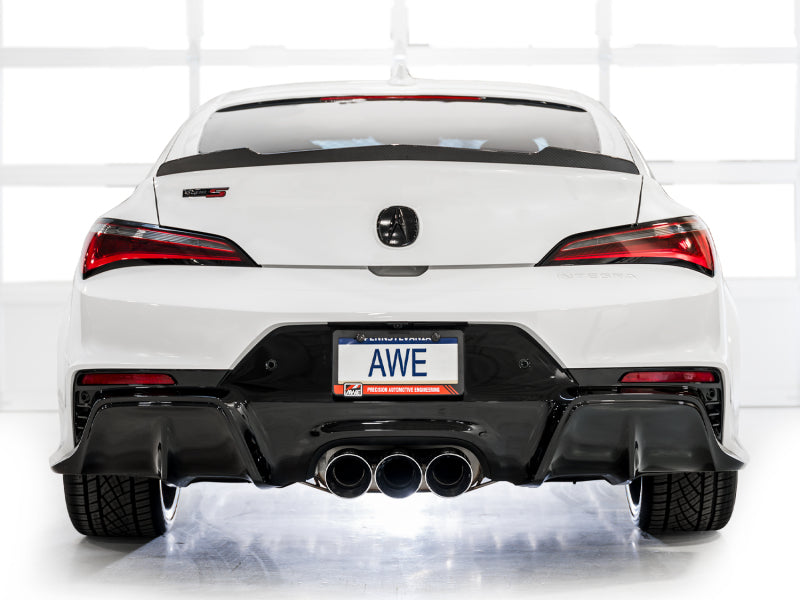 AWE Tuning 3015-52335 2024 Acura Integra Type S DE5 FWD Touring Edition Exhaust w/ Triple Chrome Silver Tips