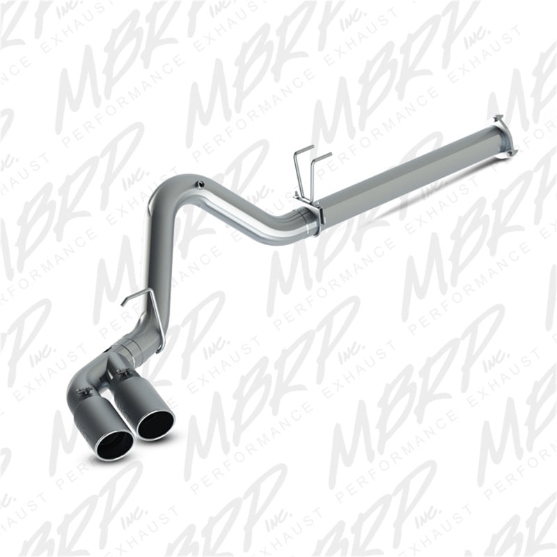 MBRP S6288409 2015 Ford F250/350/450 6.7L 4in Filter Back Dual Single Side Exit 5in Tips T409 Exhaust