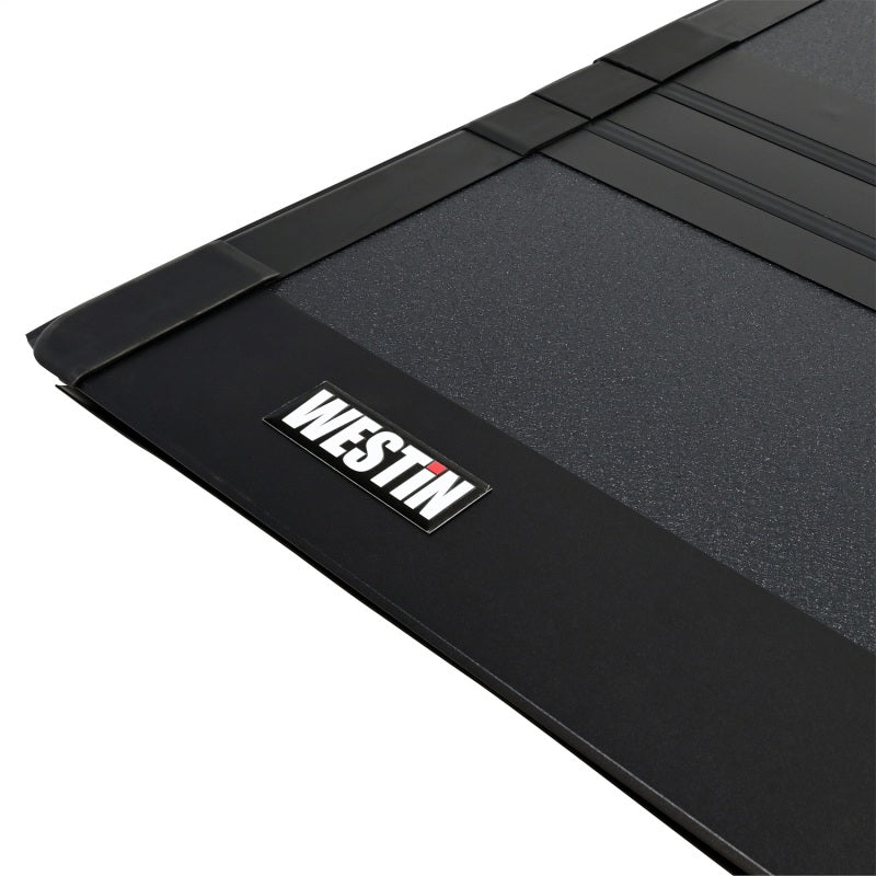 Westin 19-44735 20-23 Chevrolet/GMC Rail Caps 2500HD 6ft. 7in. Bed Hard Tri-Fold Tonneau Cover - Black