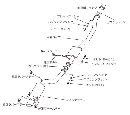 HKS 31019-AN011 SILENT Hi-POWER SKYLINE GT-R(E-BNR32)