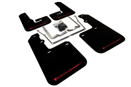 Rally Armor MF42-UR-BLK/RD 15-18 VW Jetta Black UR Mud Flap w/Red Logo