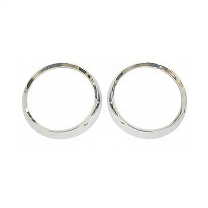 OMIX 12419.04 Omix Headlight Bezel Set Chrome 72-86 Jeep CJ Models