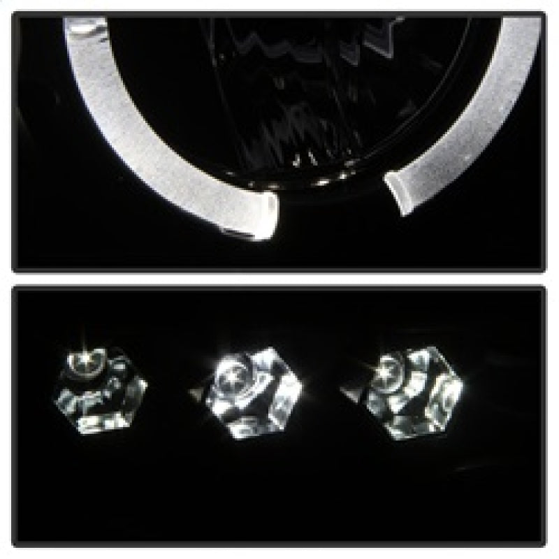 SPYDER 5078384 Spyder Dodge RAM 1500 02-05 03-05 Projector Headlights LED Halo LED Blk Smke PRO-YD-DR02-HL-BSM