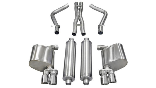 CORSA Performance 14522 Corsa 2011-2014 Dodge Charger R/T 5.7L V8 Polished Xtreme Cat-Back Exhaust