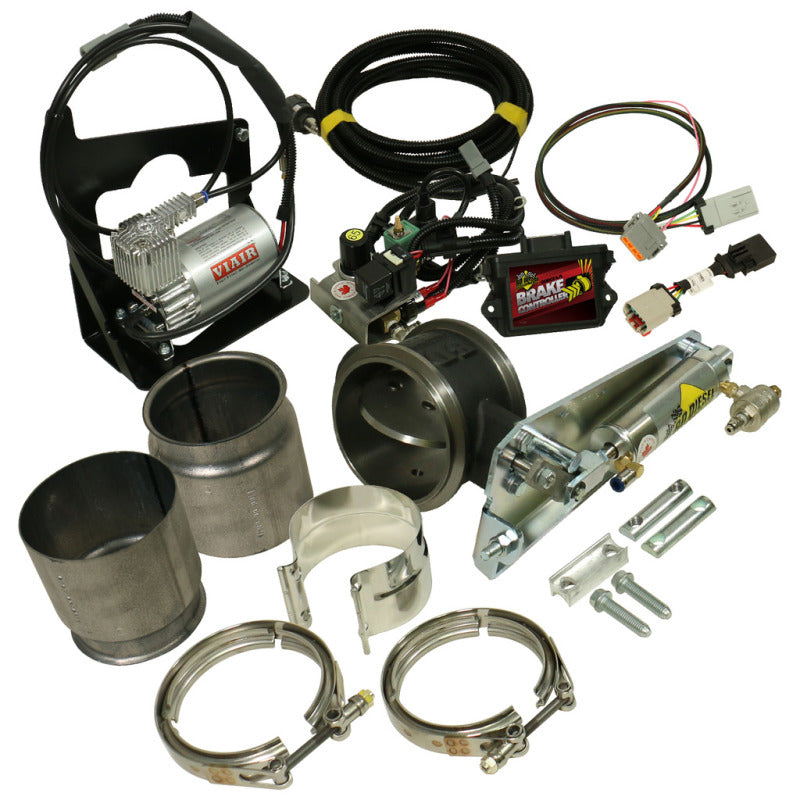 BD Diesel 1027344 Exhaust Brake - 07.5-12 Dodge 6.7L Remote Mount 4in Exhaust Brake w/o VGT Turbo