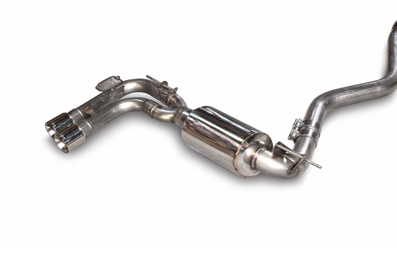AWE Tuning 3010-43036 BMW F3X N20/N26 328i/428i Touring Edition Exhaust Quad Outlet - 80mm Diamond Black Tips