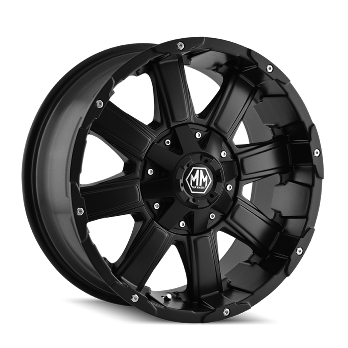 Mayhem 8030-2952MB 8030 CHAOS 20x9 / 5x127 BP / -12mm Offset / 87mm Hub Matte Black Wheel