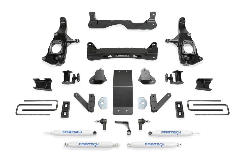 Fabtech K1121 11-19 GM 2500HD 2WD/4WD 4in Basic Sys w/Perf Shks