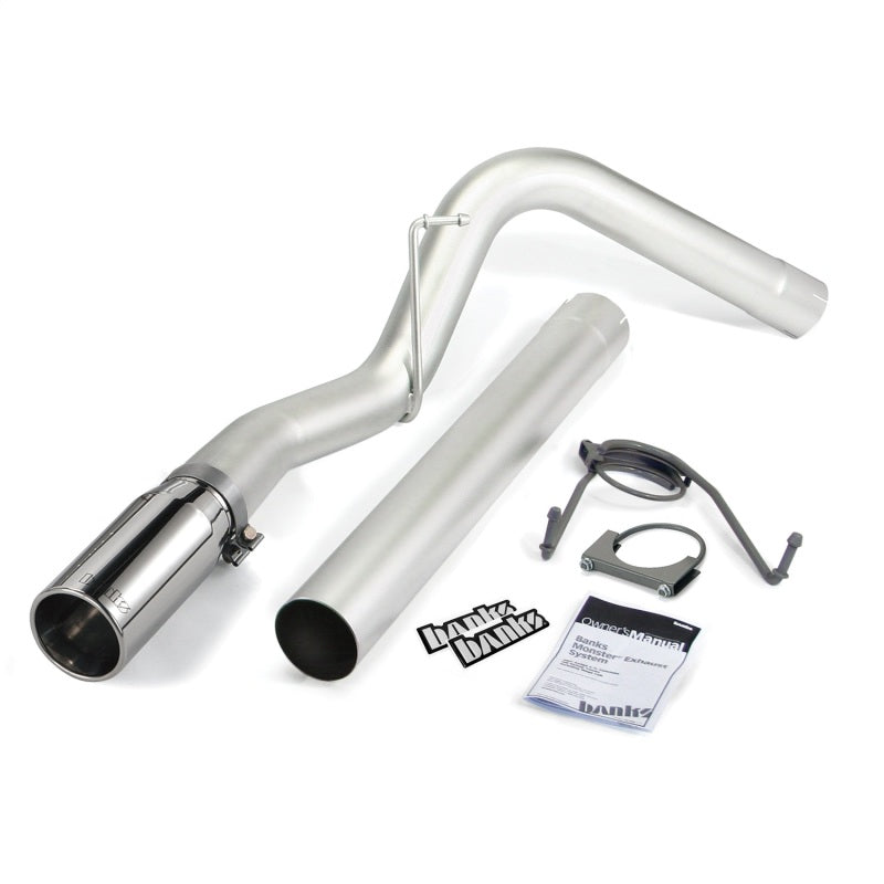 Banks Power 49764 07-12 Dodge 6.7L SCLB-Mega Cab-SB Monster Exhaust Sys - SS Single Exhaust w/ Chrome Tip