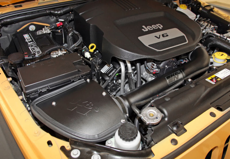 K&N Engineering 71-1566 K&N 71 Series Performance Intake Kit for 12-18 Jeep Wrangler 3.6L V6 (12-15 CARB Approved)