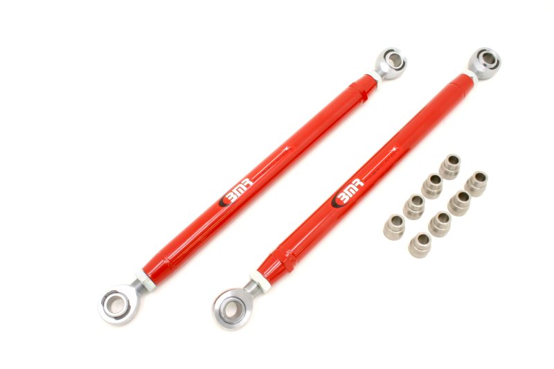 BMR Suspension TCA020R BMR 05-14 S197 Mustang Double Adj. Lower Control Arms w/ Heavy Duty Rod Ends - Red