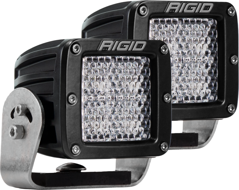Rigid Industries 222513 Dually HD Black- 60 Deg. Lens - Set of 2
