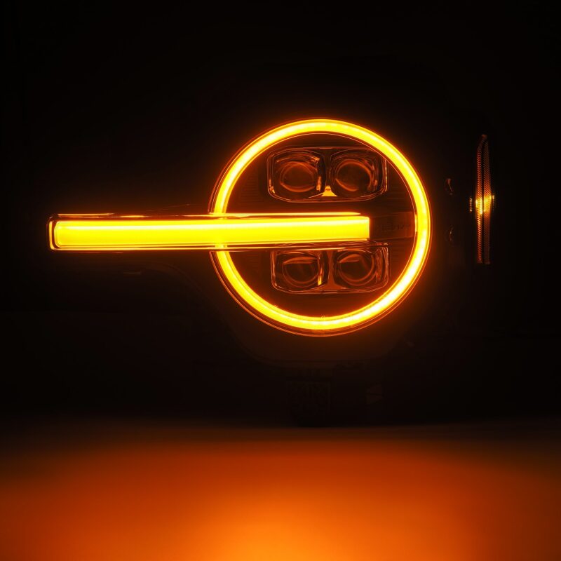 AlphaRex 880259 21-23 Ford Bronco NOVA LED Proj Headlights Alpha-Black w/Activ Light/Seq Signal/DRL