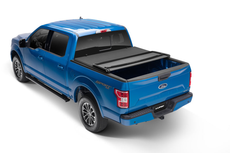 LUND 958172 Lund 15-18 Ford F-150 (5.5ft. Bed) Genesis Elite Tri-Fold Tonneau Cover - Black