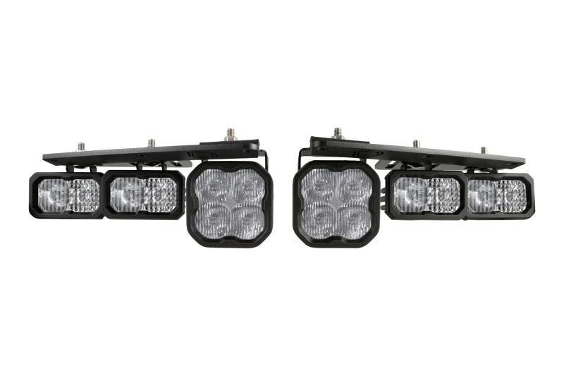 Diode Dynamics DD7180 2021 Ford Bronco Stage Series Fog Pocket Kit - White Pro