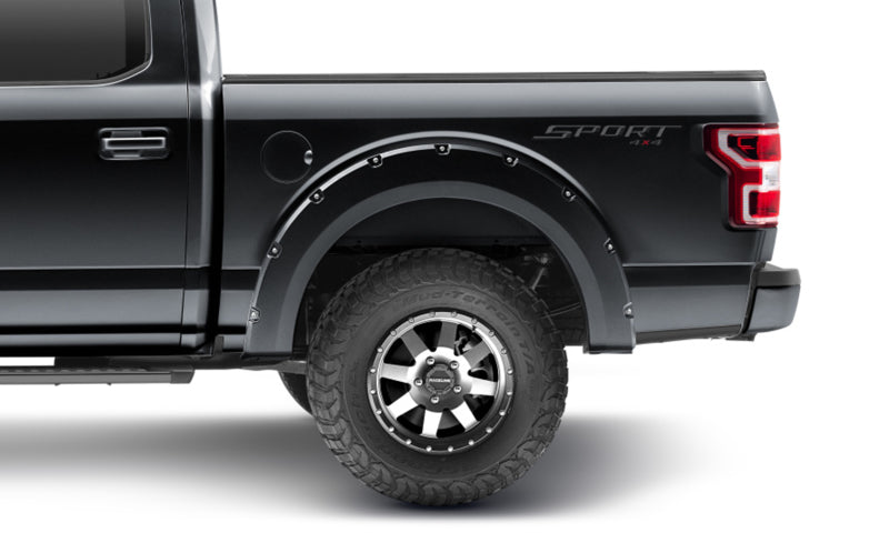Bushwacker 20945-82 18-19 Ford F-150 Pocket Style Flares 4 pc - Shadow Black