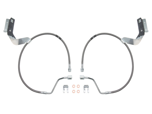 ICON 61111 2017+ Ford F-250/F-350 Front 2.5in Extended SS Brake Line Kit