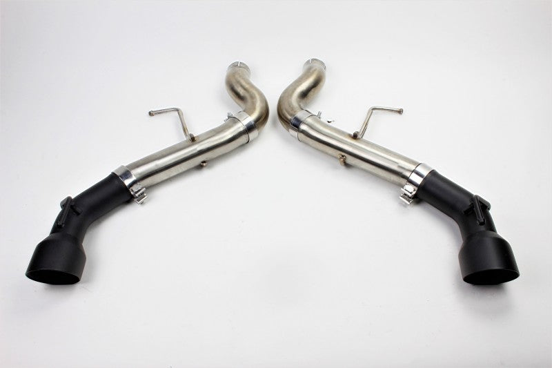 Mishimoto MMEXH-CAM8-16ADTRBK 2016+ Chevrolet Camaro SS Dual-Tip Race Axle-Back Exhaust w/ Black Tips