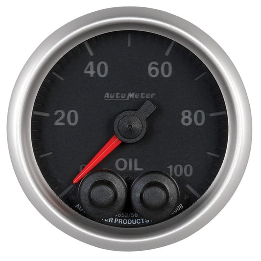 Autometer ATM5652 2-1/16 E/S Oil Press. Gauge - 0-100psi