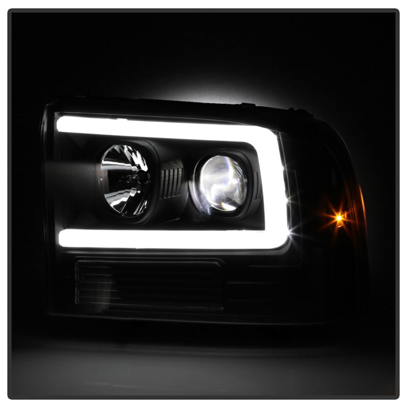 SPYDER 5088062 Spyder Ford F-250 99-04/Excursion 00-04 1 Piece LED Headlights - Black PRO-YD-FF25099V2PL-BK