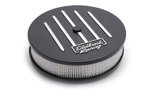 Edelbrock EDE41663 Air Cleaner Kit Race Series 14in x 3in Black